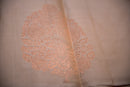 Beige-Gold Kanchipuram Handwoven Silk Saree with Maroon-Pink Pallu